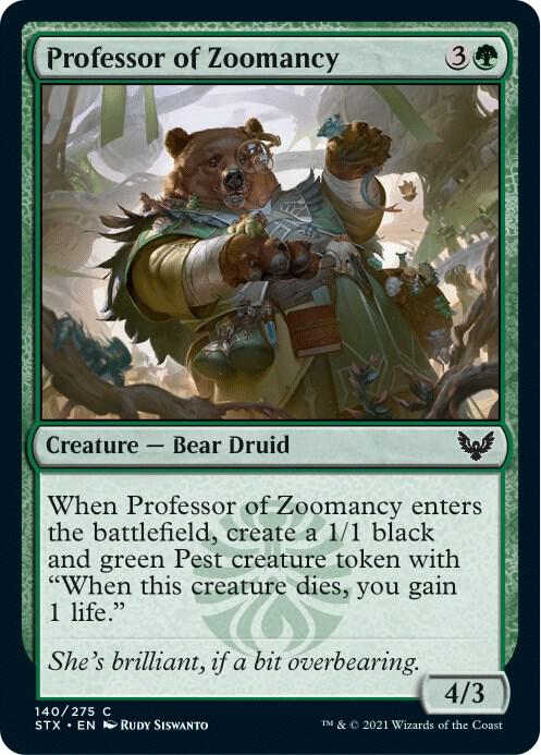 Professor of Zoomancy [Strixhaven: School of Mages] 140
