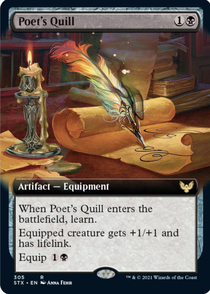 Poet's Quill (Extended Art) [Strixhaven: School of Mages] 305