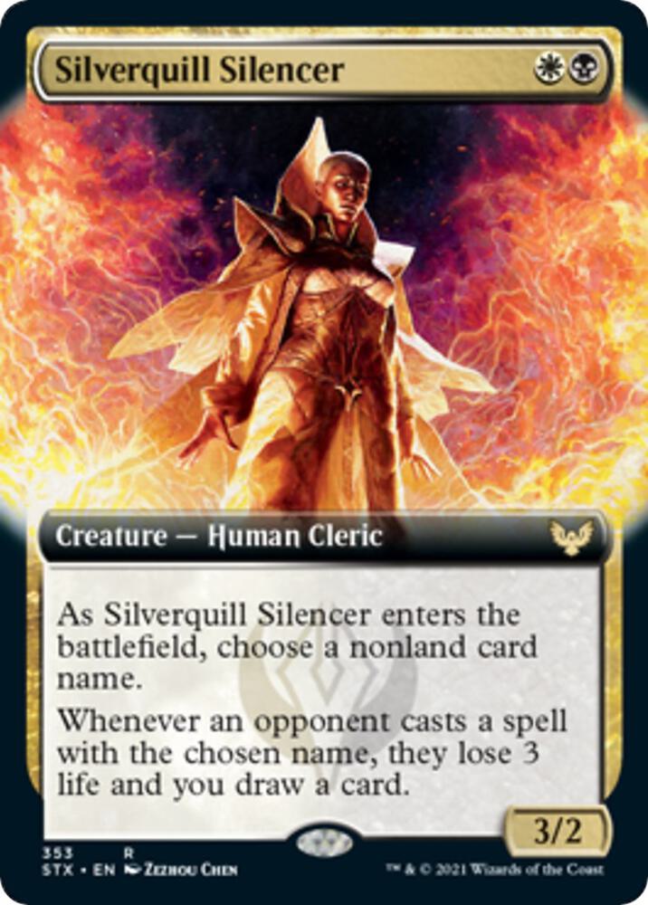 Silverquill Silencer (Extended Art) [Strixhaven: School of Mages] 353