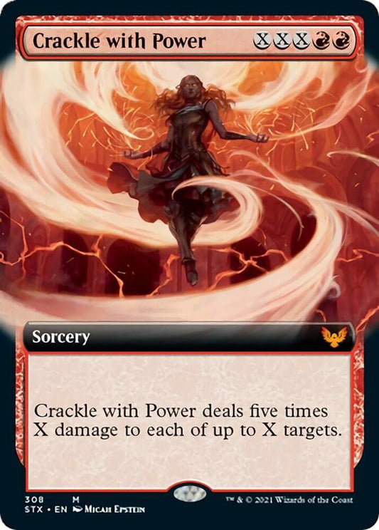 Crackle with Power (Extended Art) [Strixhaven: School of Mages] 308