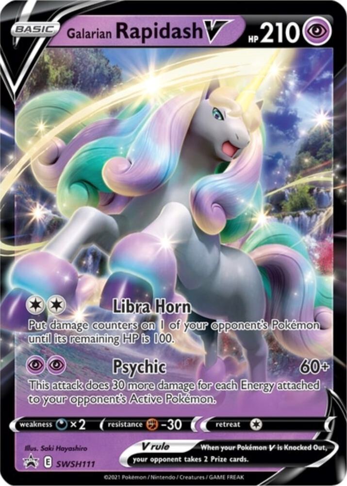 Galarian Rapidash V - SWSH111 [SWSH: Sword & Shield Promo Cards] SWSH111