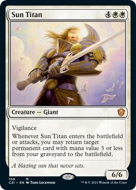 Sun Titan [Commander 2021] 106