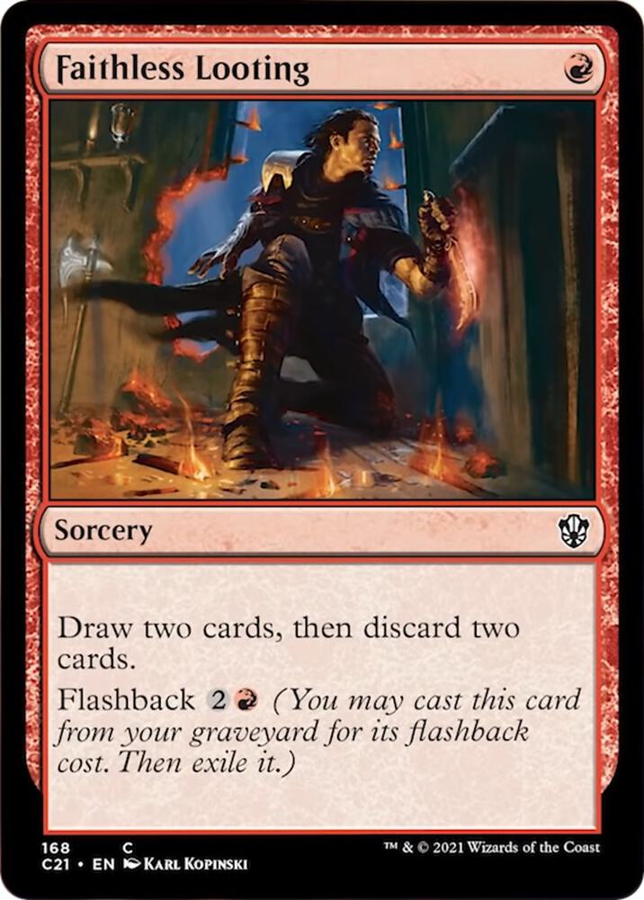 Faithless Looting [Commander 2021] 168