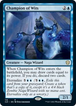 Champion of Wits [Commander 2021] 116