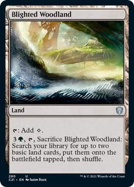 Blighted Woodland [Commander 2021] 280