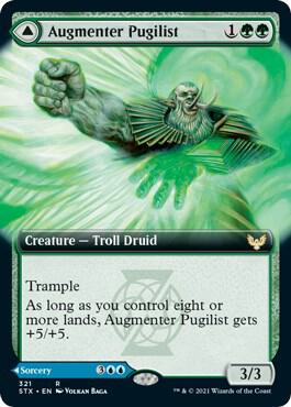 Augmenter Pugilist (Extended Art) [Strixhaven: School of Mages] 321