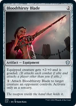 Bloodthirsty Blade [Commander 2021] 235