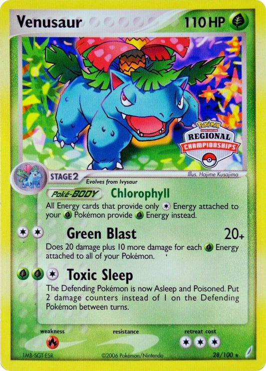 Venusaur - 28/100 (Regional Championships) [League & Championship Cards] 028/100