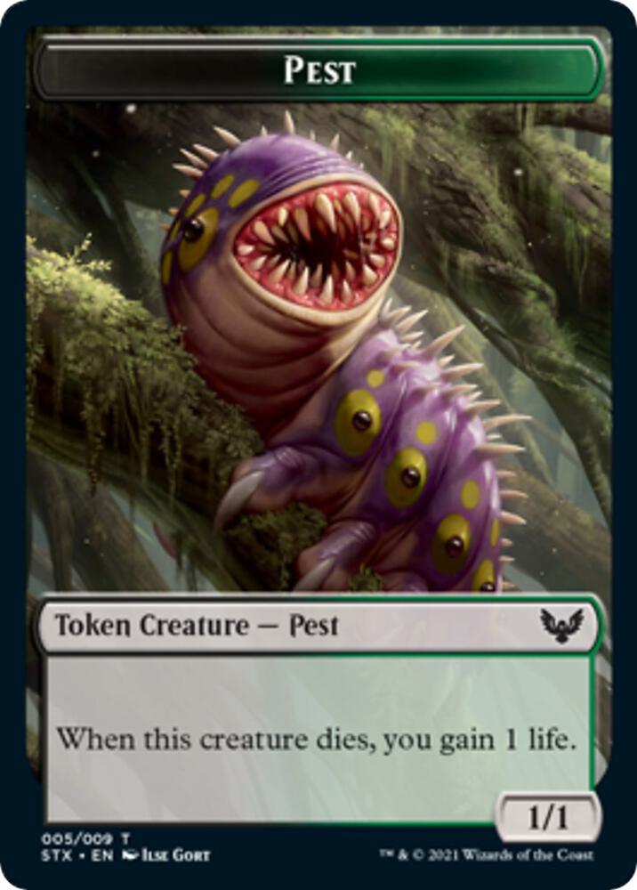 Pest Token [Strixhaven: School of Mages] 5