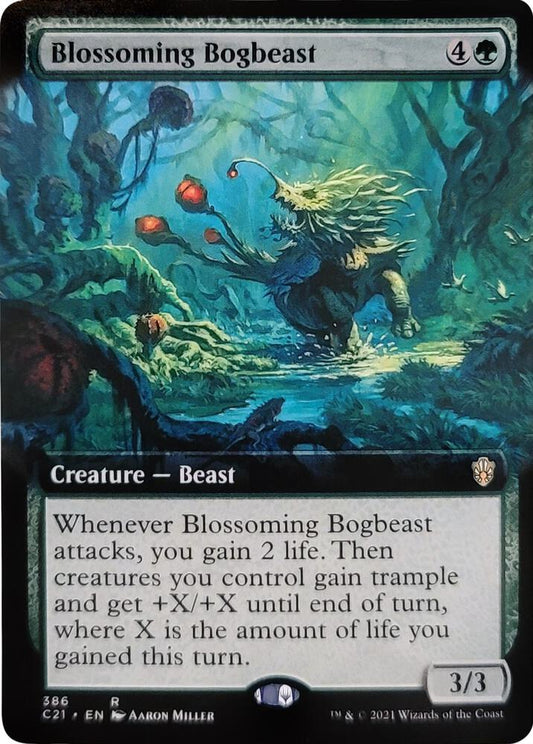 Blossoming Bogbeast (Extended Art) [Commander 2021] 386