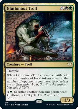 Gluttonous Troll [Commander 2021] 218