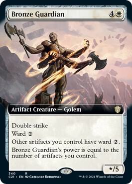 Bronze Guardian (Extended Art) [Commander 2021] 340