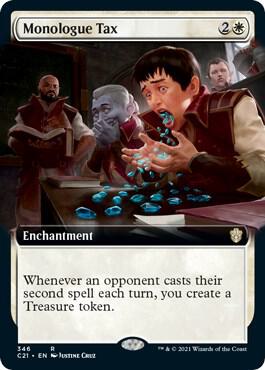 Monologue Tax (Extended Art) [Commander 2021] 346