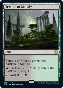 Temple of Malady [Commander 2021] 323