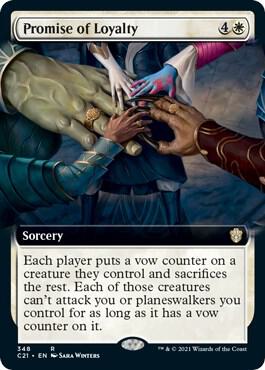 Promise of Loyalty (Extended Art) [Commander 2021] 348