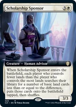 Scholarship Sponsor (Extended Art) [Commander 2021] 349