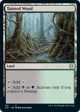 Tainted Wood [Commander 2021] 321
