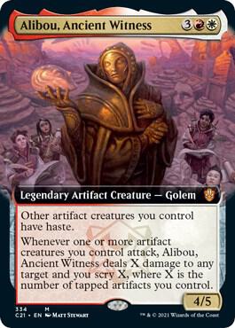 Alibou, Ancient Witness (Extended Art) [Commander 2021] 334