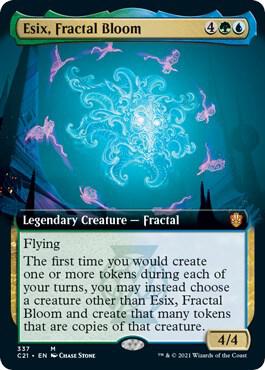 Esix, Fractal Bloom (Extended Art) [Commander 2021] 337
