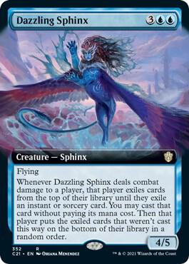 Dazzling Sphinx (Extended Art) [Commander 2021] 352