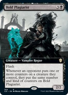 Bold Plagiarist (Extended Art) [Commander 2021] 364