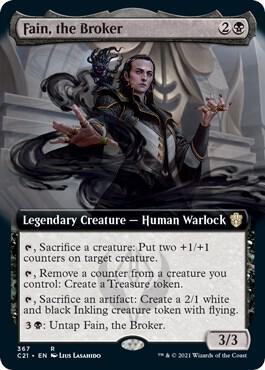 Fain, the Broker (Extended Art) [Commander 2021] 367