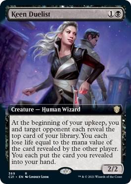 Keen Duelist (Extended Art) [Commander 2021] 369