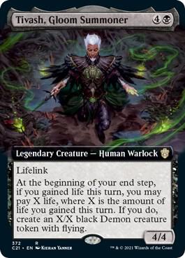 Tivash, Gloom Summoner (Extended Art) [Commander 2021] 372