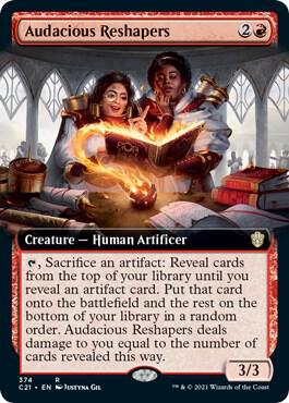 Audacious Reshapers (Extended Art) [Commander 2021] 374
