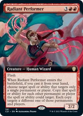 Radiant Performer (Extended Art) [Commander 2021] 381