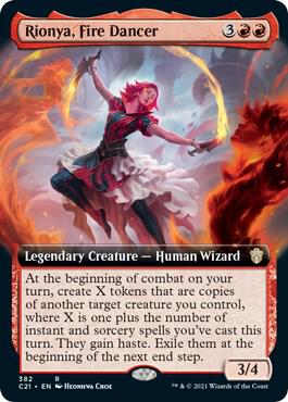 Rionya, Fire Dancer (Extended Art) [Commander 2021] 382