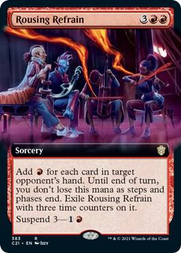Rousing Refrain (Extended Art) [Commander 2021] 383