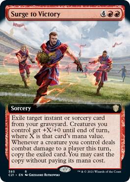 Surge to Victory (Extended Art) [Commander 2021] 385