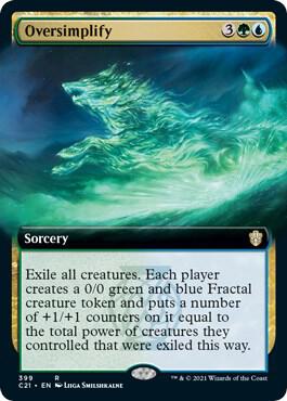 Oversimplify (Extended Art) [Commander 2021] 399
