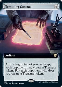 Tempting Contract (Extended Art) [Commander 2021] 405
