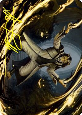 Leonin Lightscribe Art Card (Gold-Stamped Signature) [Art Series: Strixhaven] 3