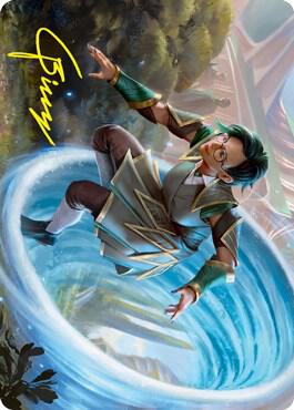 Vortex Runner Art Card (Gold-Stamped Signature) [Art Series: Strixhaven] 6