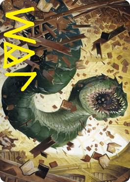 Bookwurm Art Card (Gold-Stamped Signature) [Art Series: Strixhaven] 14