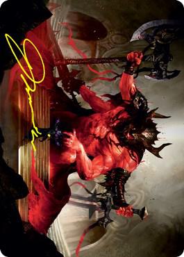 Awaken the Blood Avatar Art Card (Gold-Stamped Signature) [Art Series: Strixhaven] 20