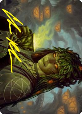 Dina, Soul Steeper Art Card (Gold-Stamped Signature) [Art Series: Strixhaven] 23