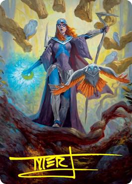 Kasmina, Enigma Sage Art Card (Gold-Stamped Signature) [Art Series: Strixhaven] 29