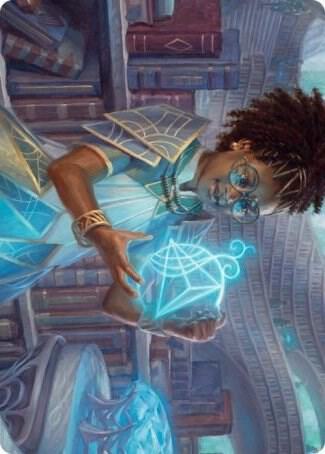 Zimone, Quandrix Prodigy Art Card [Art Series: Strixhaven] 46
