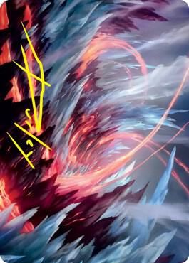 Frostboil Snarl Art Card (Gold-Stamped Signature) [Art Series: Strixhaven] 47
