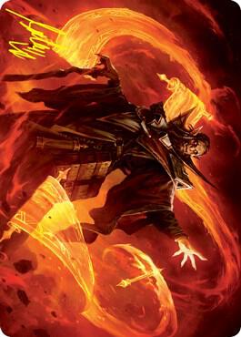 Plargg, Dean of Chaos Art Card (Gold-Stamped Signature) [Art Series: Strixhaven] 53