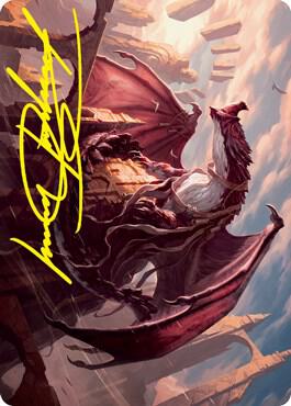 Velomachus Lorehold Art Card (Gold-Stamped Signature) [Art Series: Strixhaven] 61
