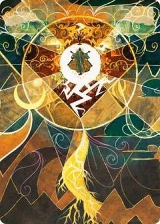 Lightning Bolt Art Card [Art Series: Strixhaven] 76