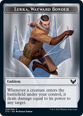 Emblem - Lukka, Wayward Bonder [Strixhaven: School of Mages] 8