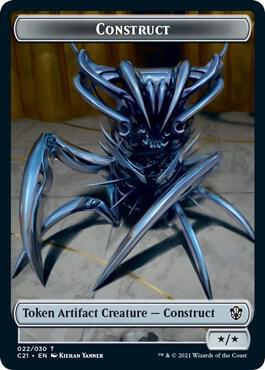 Construct (022) // Treasure Double-Sided Token [Commander 2021] 22 // 7