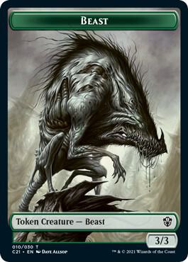 Beast (010) // Whale Double-Sided Token [Commander 2021] 10 // 5