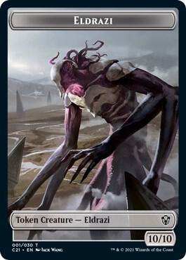 Eldrazi // Champion of Wits Double-Sided Token [Commander 2021] 1 // 6